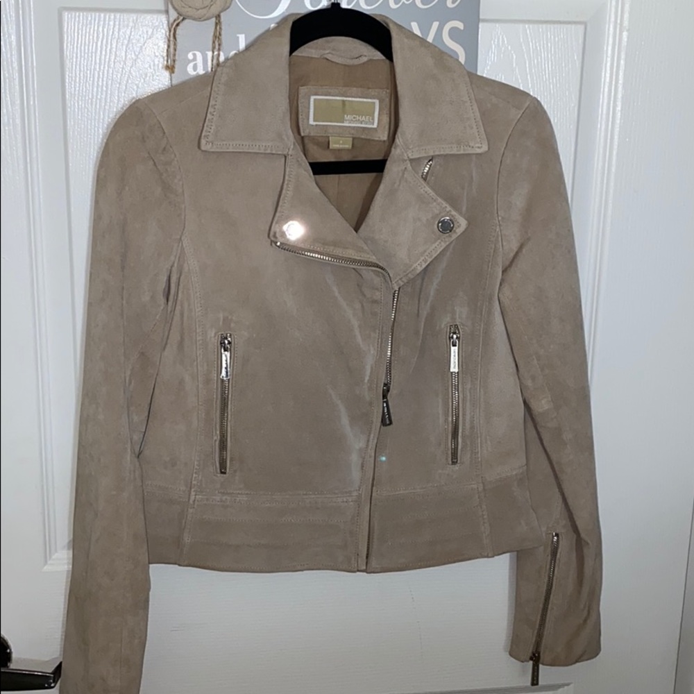 Michael Kors Tan Suede Jacket - Picture 2 of 4